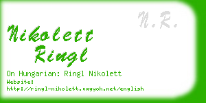 nikolett ringl business card